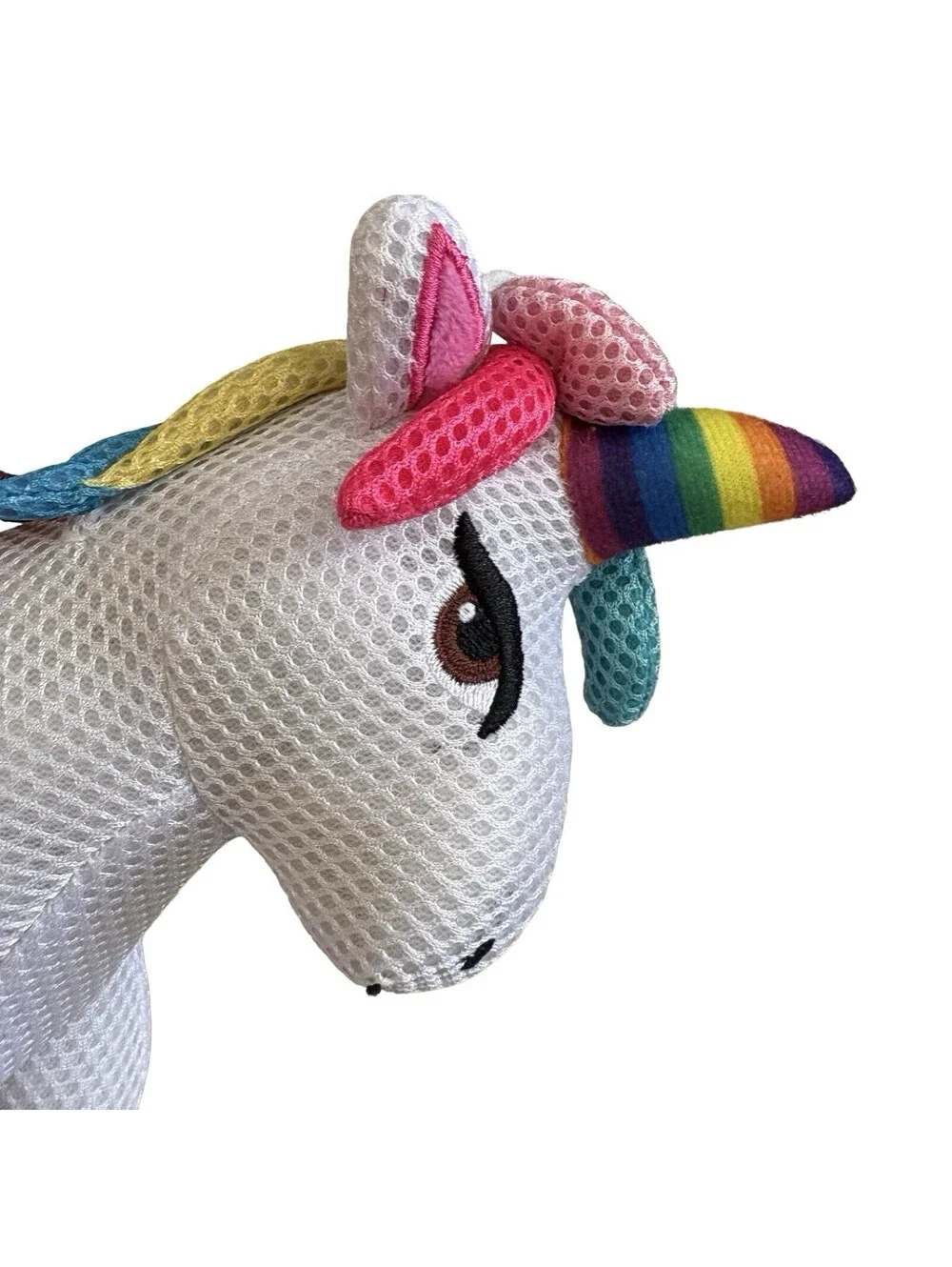 Jojo Siwa White Rainbow Unicorn Mesh Plush 10 Inches Sitting 2020